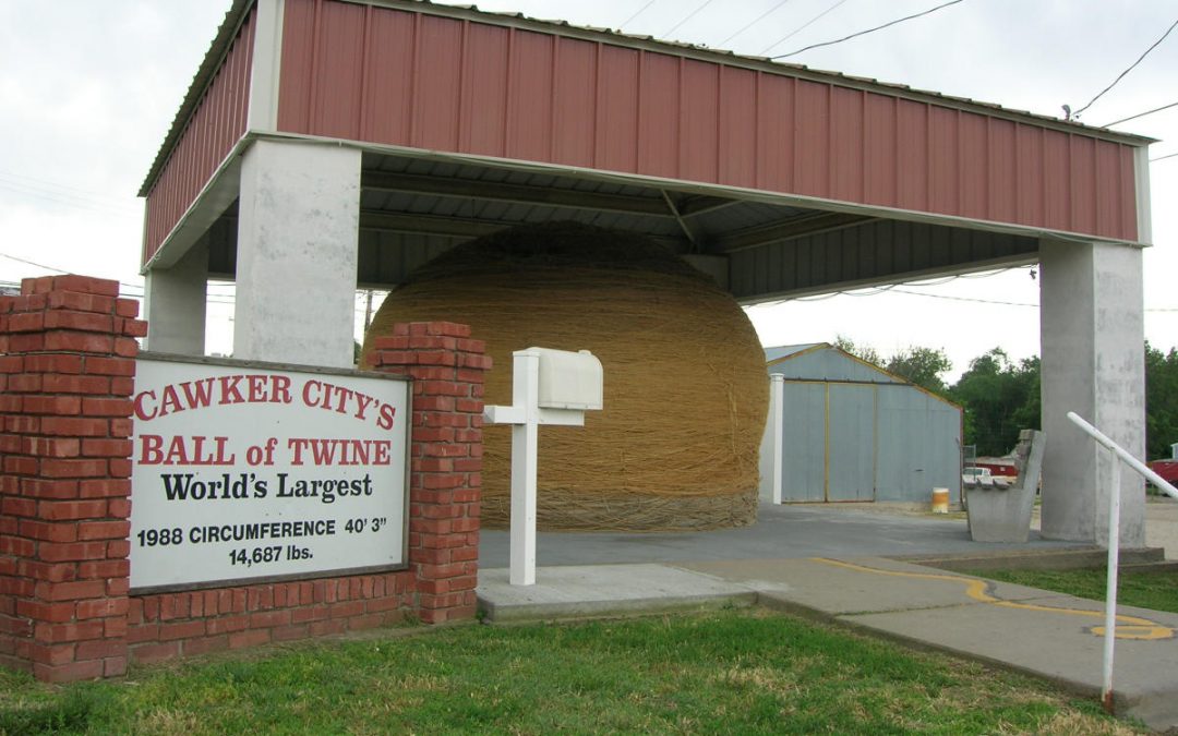 The largest ball of twine in the world, Cawker City, Kansas