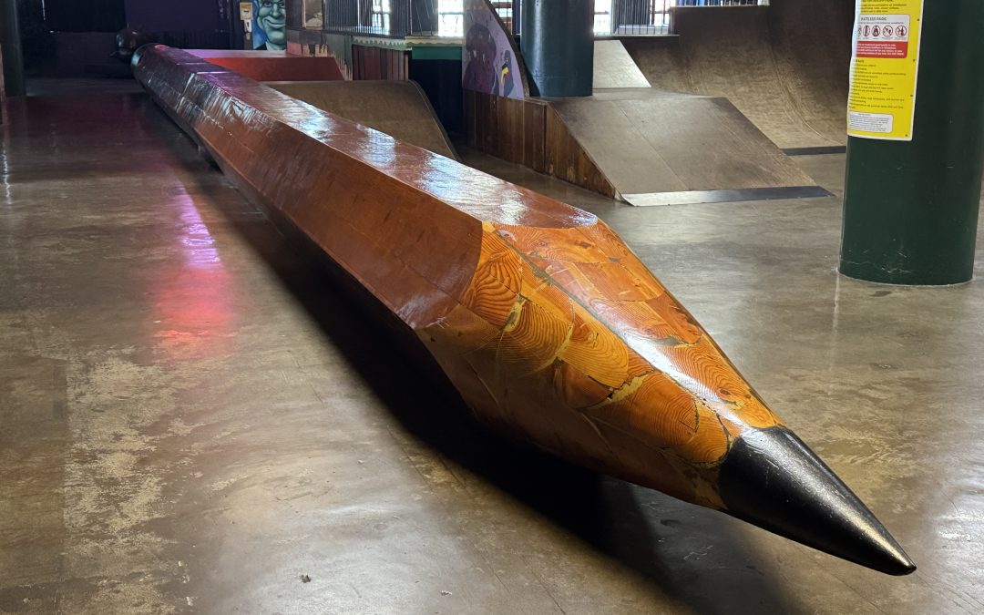 Worlds largest pencil in City Museum, St Louis