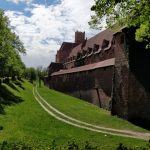 Outside the largest castle in the world, Malbork POland