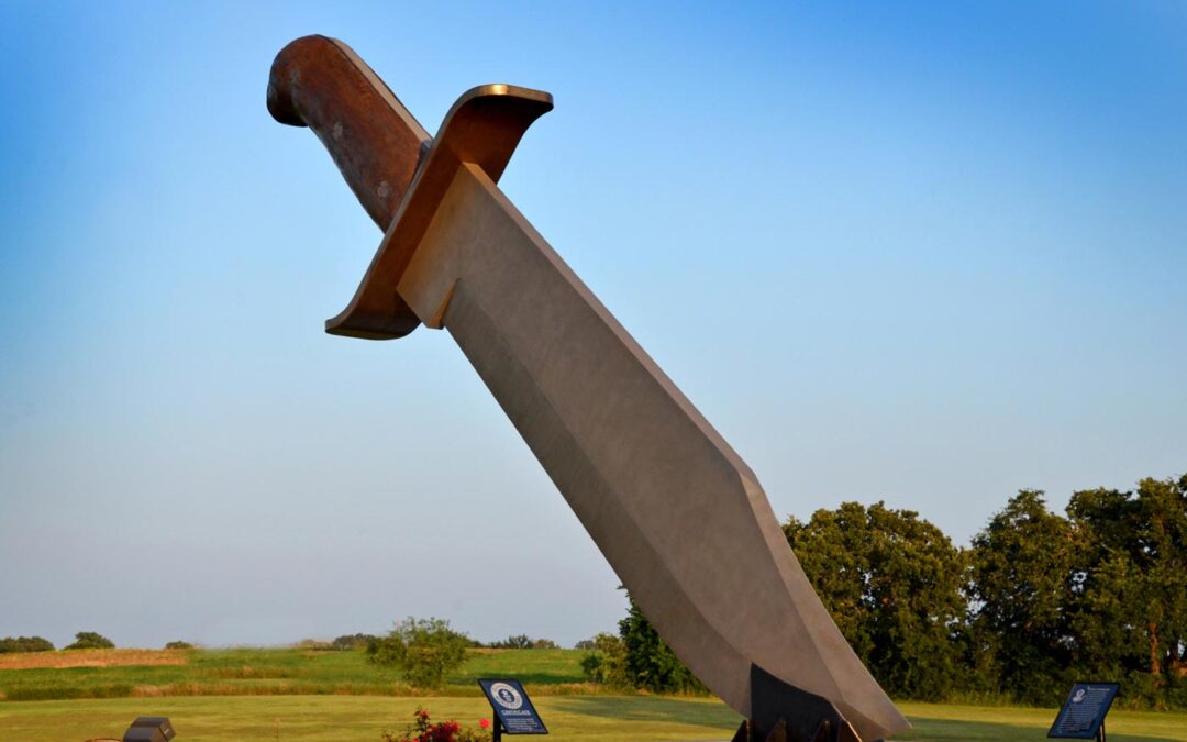 The Largest Bowie Knife Statue in the world